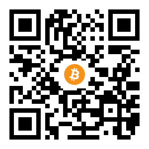 bitcoin:1LGJmK4pXBT4TbwmWmh58X1xQft7QibvaK black Bitcoin QR code