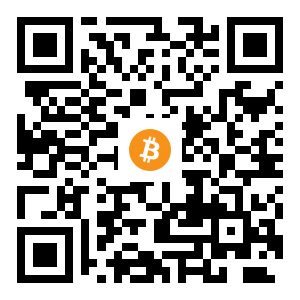 bitcoin:1LGgRRtmS6DrhToSrXKbP4Em5zCg7bSSun black Bitcoin QR code