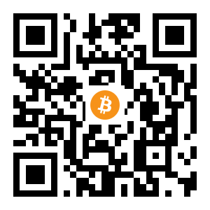 bitcoin:1LGs1RuapUEvg78EVyDu9QBmVzfAnHV3CS black Bitcoin QR code