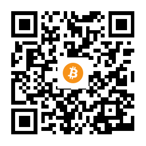 bitcoin:1LHSFKSi1EPW4qBGmcthaccfBsEu7GMMoA black Bitcoin QR code