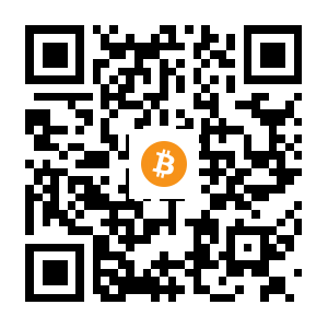 bitcoin:1LHoXBqyZgPjT6PPrWJ9diPfteca4fFxEv black Bitcoin QR code
