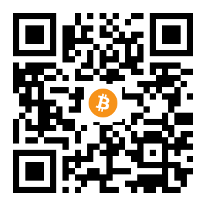 bitcoin:1LJoBdgwP5H72fGfp4qP6NfYytSki6kSjK black Bitcoin QR code