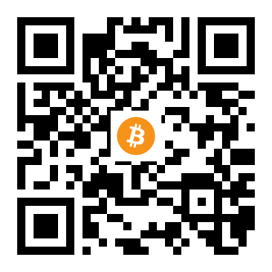 bitcoin:1LKycuozbHjAdiae54E2UTH5diiH7wdDLG black Bitcoin QR code