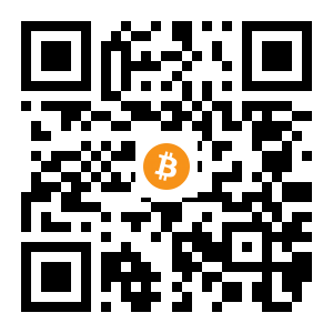 bitcoin:1LLU8apVzytCeFzG5h5XRQU2vbr3jjBfGV black Bitcoin QR code