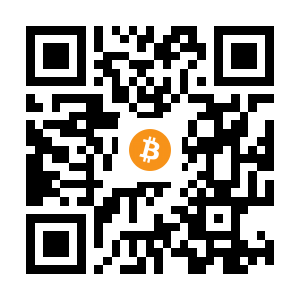 bitcoin:1LPGXs2MScW2VeFzwc6KcgBZZr7ihKSV9t black Bitcoin QR code