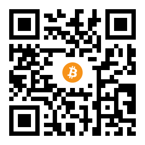 bitcoin:1LPW3iKDcffQnBraUfUnvCz4DByv2QZeaR black Bitcoin QR code