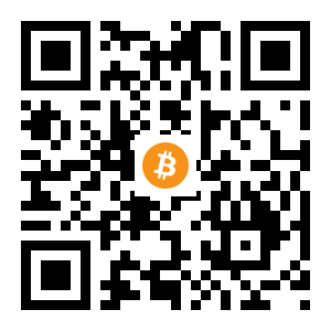 bitcoin:1LPsE9RGYUetLGXbcoVx62pZVMY8yxWJa black Bitcoin QR code