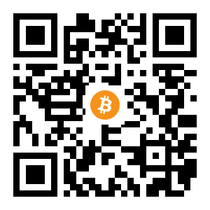 bitcoin:1LRcG3YXrkUSJn1MnEiofpudAzb1NzQegN black Bitcoin QR code