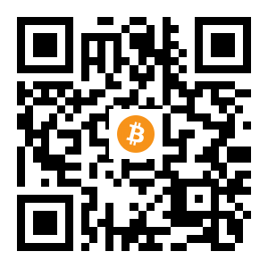bitcoin:1LRxteXewT6i68SyJP8KB5Xuxiq46vZnhT black Bitcoin QR code