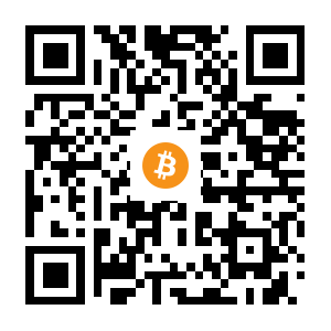 bitcoin:1LSzedcHkXTjchbG7AxAwr9wzhAZdnyBXE black Bitcoin QR code