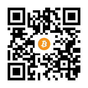 bitcoin:1LU8A1bACsXbzjrWMq3fdXXvor5WEsSTAF black Bitcoin QR code