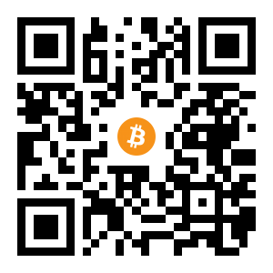 bitcoin:1LUGXbAasNm49w18SPPnsA28cBMoHDAggs black Bitcoin QR code