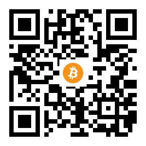 bitcoin:1LVQH7WdUFqBX6DebDEntSMJnEBAzzeUvz black Bitcoin QR code