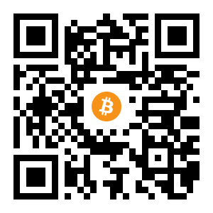 bitcoin:1LVyNfd46e7CtnibJGGauerR39c46udhKy black Bitcoin QR code