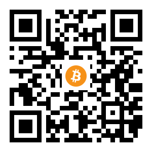bitcoin:1LWR14wgBEwcbR2aBZco9YTwC3E5P8uD8Q black Bitcoin QR code