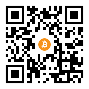bitcoin:1LWdXA6gaqmj6LF91zw3VaH3vecwaAd1Hi black Bitcoin QR code