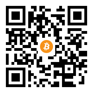 bitcoin:1LXSqsbtzRUX3x5FSVgDbVLY4XD4y6aVhc black Bitcoin QR code