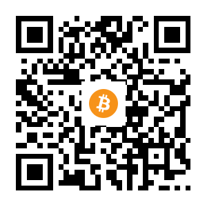 bitcoin:1LY1xxMVM1y13HGibvc4HG62gyTNCNYyre black Bitcoin QR code
