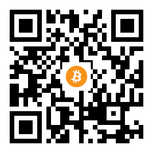 bitcoin:1LYRToakQWNSeVDsHxBFqq4bzHmUFG2Gxw black Bitcoin QR code