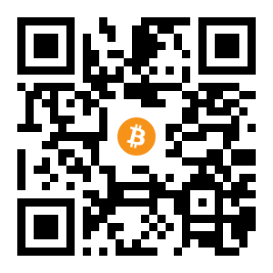 bitcoin:1LZgH9nmjpK4LJku7a4mgRgvXyPTEVyELf black Bitcoin QR code