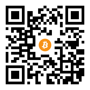 bitcoin:1Lan1sQzYGViDZskUFmnitJvfejn2jYdNS black Bitcoin QR code