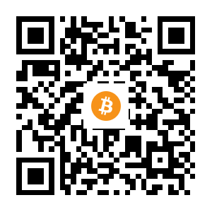 bitcoin:1LbLCiGmX4yHu36Uffbd81x5m1GsxLok1e black Bitcoin QR code