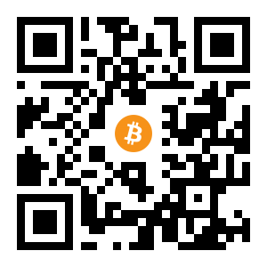 bitcoin:1LdDn3Vb2V1RUiEW6LNRHrD3hPkBsVhiAD black Bitcoin QR code