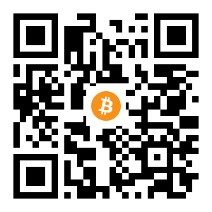 bitcoin:1LdnmxPPGmr7CiX8fA1GTiL58dvHHzDW15 black Bitcoin QR code