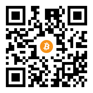 bitcoin:1Lf4Q83CvRmzmetMk7ua92p6V2L6UnEAo3 black Bitcoin QR code