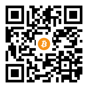 bitcoin:1LfSi22jrYXCNzpjaYNVtQfzVgSFDi6Yh4 black Bitcoin QR code