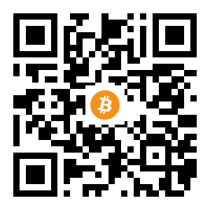 bitcoin:1LfV1tSt3KNyHpFJnAzrqsLFdeD2EvU1MK black Bitcoin QR code