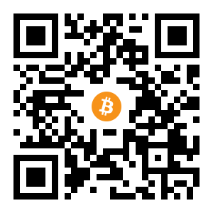 bitcoin:1LfrT7P54RS4kACWUjc9KYvP7w27PDVnE3 black Bitcoin QR code
