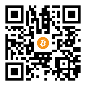 bitcoin:1LgDPLm6kx5FXTdFT3guaBLWGCutEuJM7o black Bitcoin QR code
