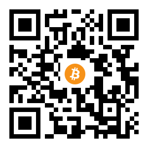 bitcoin:1LjCjiWhRTHuABgHEzkMT9bY8uopBdG1zw black Bitcoin QR code