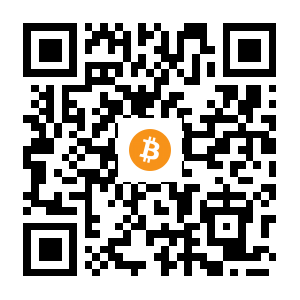 bitcoin:1Ljh4fB2sdNcMSLr7T4yGEvLuj2kY8UZbr black Bitcoin QR code