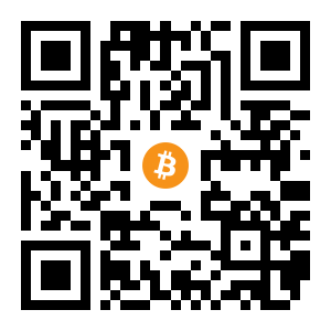 bitcoin:1LkGSaXcaFirUXxH7bHSrgKnyado7XJsF1 black Bitcoin QR code