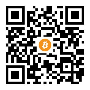 bitcoin:1LkQg6cUxzk6UJiVo2s3hagP8eYfPfxn2y black Bitcoin QR code