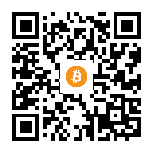 bitcoin:1LkgyMrUB3Zm6uAA3D8Ssw7GWKTFH8pXhi black Bitcoin QR code