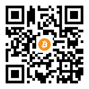 bitcoin:1LmxvGDFSTDiho64GGgDvdhyaPBupTBzBR black Bitcoin QR code