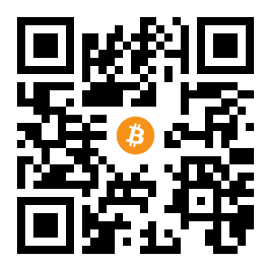 bitcoin:1LoveYoURwCeQu6dURqTQ7hrhYXDA4eJyn black Bitcoin QR code