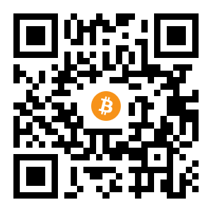 bitcoin:1Lp4PBVMU3qz5ugvnrFi4JQ81mE17QY1aB black Bitcoin QR code