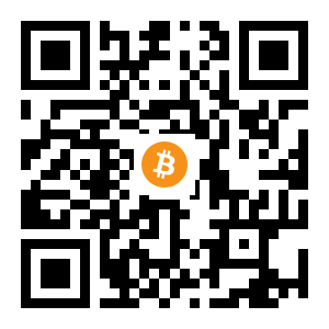 bitcoin:1LrGYsci9EB5fqDeSVvpw6vSRUHTzarGz1 black Bitcoin QR code