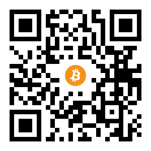 bitcoin:1LugTQDP4d8AmFHXvTRampSq8UtoJR2SdK black Bitcoin QR code