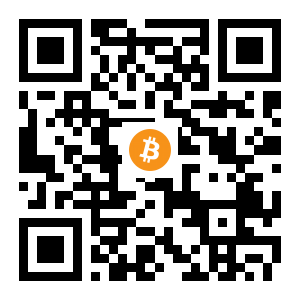 bitcoin:1LujwKeGVnZPvvjeCbMUnakcobBkL7P7oT black Bitcoin QR code