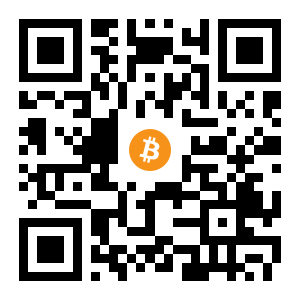 bitcoin:1LvpoVe1M4ivxKoZNSZVaWQoyFerkUnwLw black Bitcoin QR code