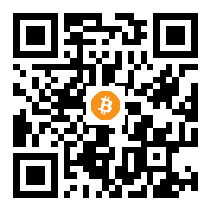 bitcoin:1LxBBzW9d9APKPUxJfz8agCvgHRBcmToat black Bitcoin QR code