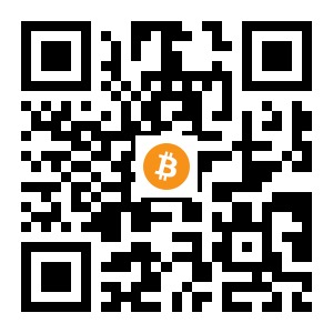 bitcoin:1LyTqxSYQ1dpzDGGc4u73dL7aFnBuZyrGH black Bitcoin QR code
