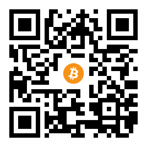 bitcoin:1LzbbC7cosQ2jj6ZPahAKPLHMu7Wi6LffV black Bitcoin QR code
