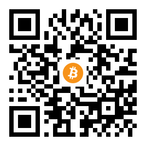bitcoin:1M1iBAze4h8D1o7WF261TikWT5bGZCCsDo black Bitcoin QR code