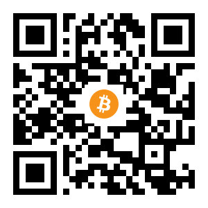 bitcoin:1M1p15BMDyBjA78GxDtpHwccwbsmm4gpKU black Bitcoin QR code